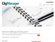 Tablet Screenshot of gigmanager.se